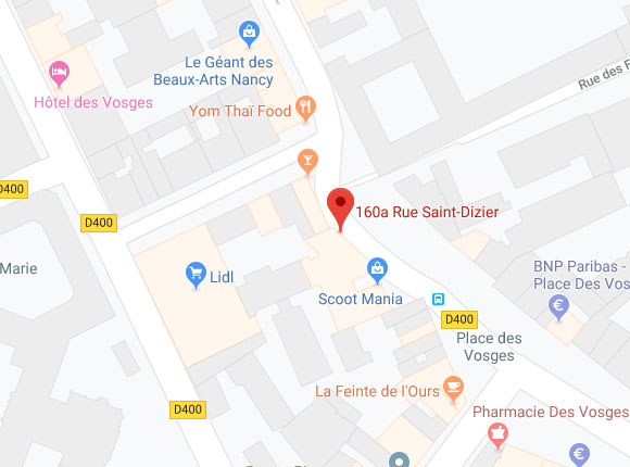 Plan d'accès Nancy